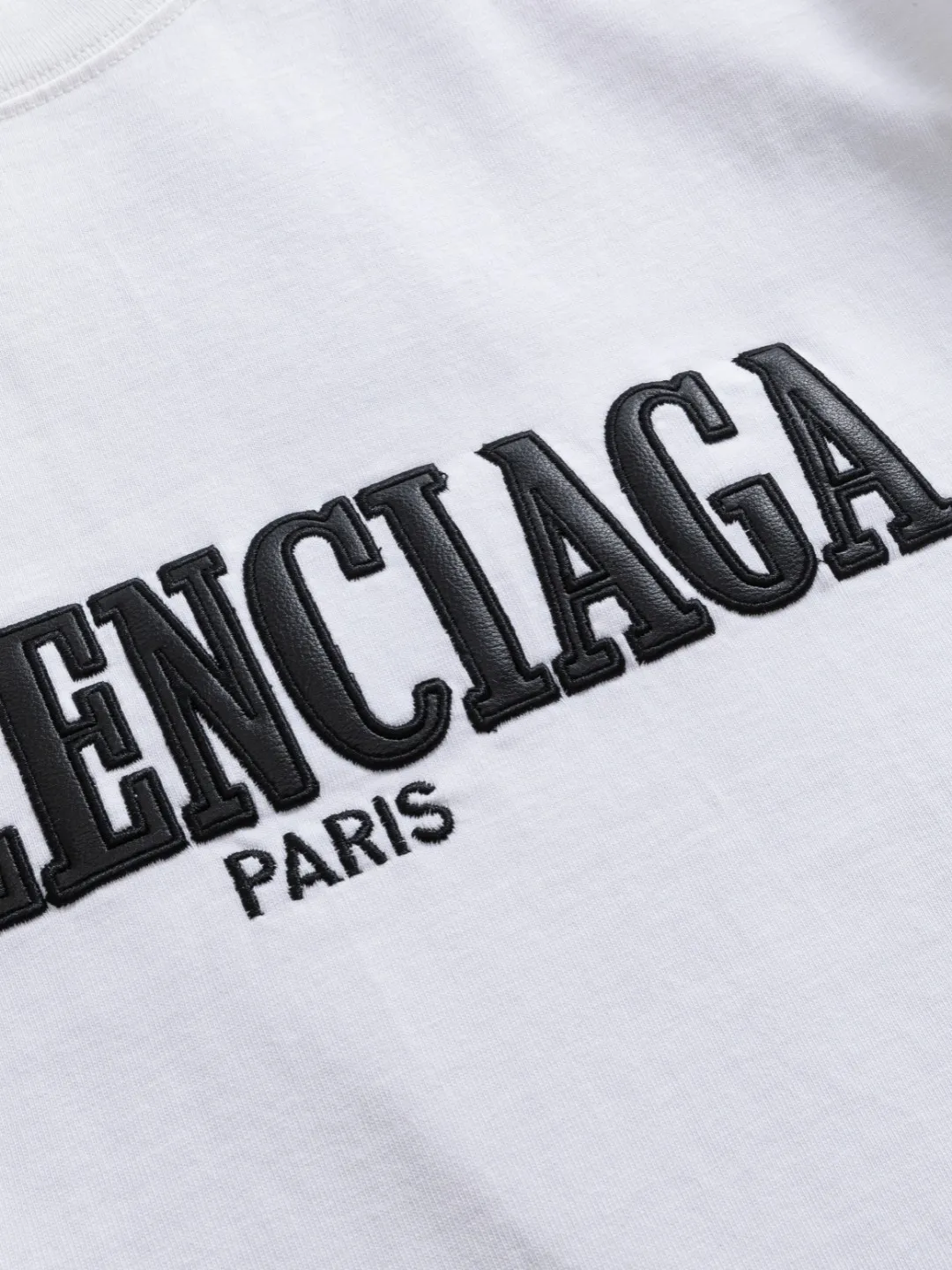 P100✨🔥 [BALENCIAGA] 2026FW short-sleeved T-shirt Premium 26s double yarn 300g fabric embroidery fraying process Color: Black White Red Size: S M L XL 2XL